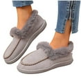 thumbnail image 6 of Gray Women Casual Shoes With Round Toe And One Foot Warm Versatile For Indoor And Outdoor Use, 6 of 6