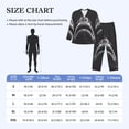 thumbnail image 4 of Sikiie Black And White Shark Mens Pajama Set, Soft Warm Long Sleeve Sleepwear, Cozy Button-Down Pjs for Men-Large, 4 of 7