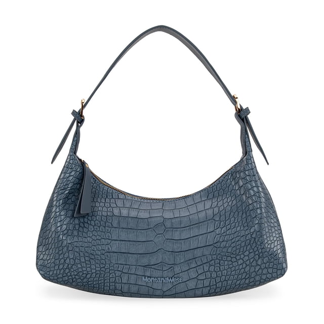 Bolso Montana West MWC-0732JN de Cuero Vegano Azul 30x14x4 cm