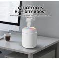 thumbnail image 3 of 2 in 1 USB Electric Aromatherapy Oil Diffuser Ultrasonic Air Humidifier Mist Maker with Colorful Light for Home Office and Car (White), 3 of 8