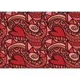 thumbnail image 1 of Ahgly Company Machine Washable Indoor Rectangle Transitional Grapefruit Red Area Rugs, 5' x 7', 1 of 7