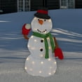 thumbnail image 2 of Northlight Snowman with Snowball Christmas Outdoor Decoration - 24" - White Lights, 2 of 5