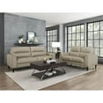 thumbnail image 2 of Lexicon Lewes 2-Piece Leather Match Sofa Set in Latte, 2 of 11