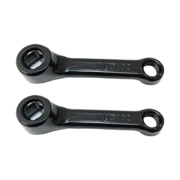 Goader A Pair of 102mm Exercise Bike Crank Iron Square Hole Indoor Sports Bike Crank - for Outdoor