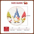 thumbnail image 2 of Fotbe Autumn Funny Gnomes Pattern Christmas Tree Skirt, Tree Skirts Plush Christmas Decorations, Christmas Tree Skirts Xmas Decorations Holiday Party Decor-36", 2 of 6