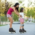 thumbnail image 2 of EONROACOO Boys Girls Roller Skates for Kids Teen, Light up Black Double Row Skates(Youth 4/Women's 4.5/Men 4), 2 of 10