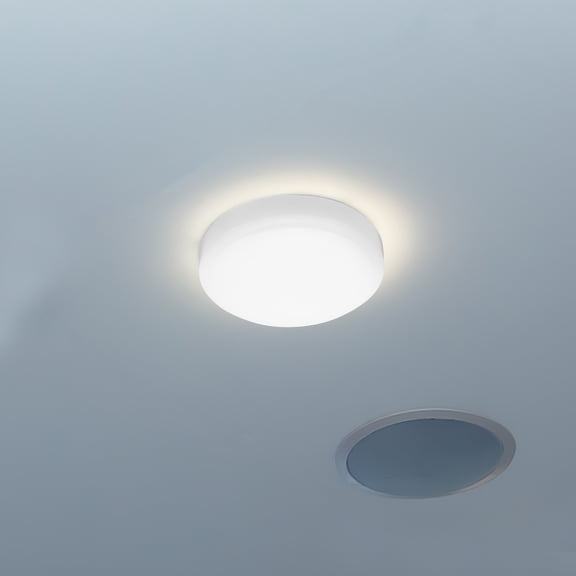 CRILSTYLEO White Round Lampshade for Ceiling Light Fixtures Durable Plastic with Elegant Modern Style