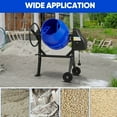 thumbnail image 7 of Gewna 4.3 Cu.ft. Strong Power Heavy-Duty Electric Concrete Mixer Machine 450W 3/5HP with Wheel&Stand for Stucco,blue, 7 of 7