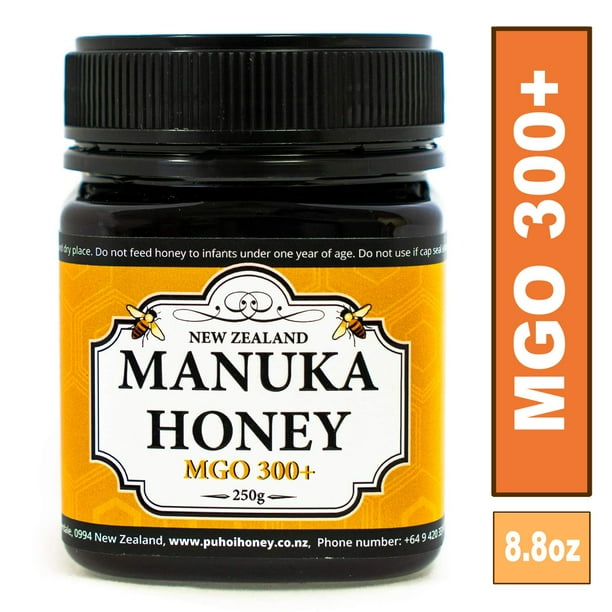 New Zealand 100 Pure Manuka Honey MGO 300+ 250g (8.8oz)