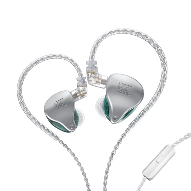 Auriculares KZ-AST Auriculares intrauditivos con conector de 3,5 mm (verde con micrófono) Tmvgtek Para estrenar