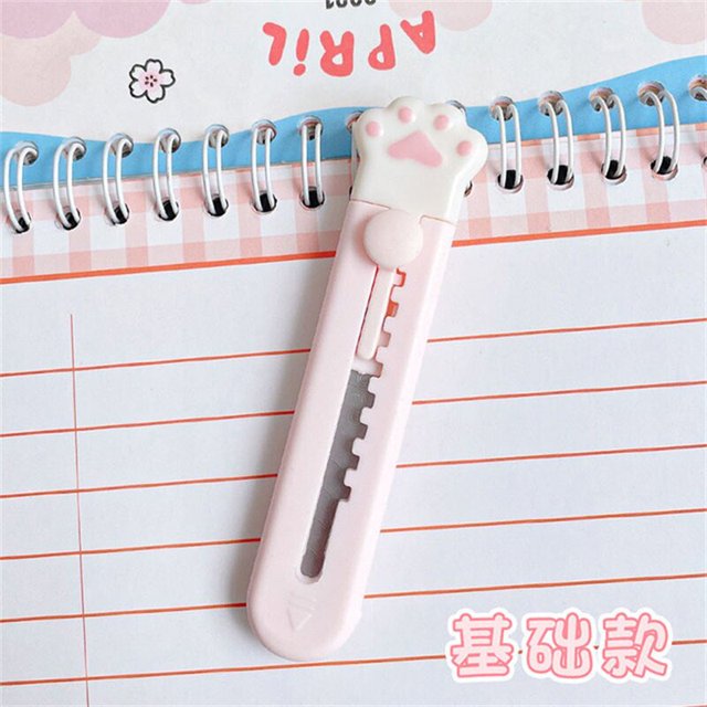Hello Kitty-cuchillo plegable de cerámica para fruta Sanrio, Mini exquisito cuchillo de viaje para el hogar, pelador de alimentos, Kawaii