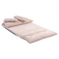 thumbnail image 6 of Triple Tree Multi-Functional Adjustable Floor Recliner Sofa with Two Pillows, Beige, 6 of 7