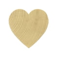 thumbnail image 1 of 125 Pcs of 1-1/2" x 1/4" Wood Heart Cut Outs ready to paint and decorate, 1 of 1