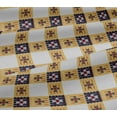 thumbnail image 5 of oneOone Viscose Jersey Fabric Check Ikat Decor Fabric Printed BTY 60 Inch Wide, 5 of 5