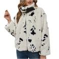 thumbnail image 1 of Abrigos cálidos de invierno para mujer Abrigo de imitación Chaqueta de imitación peluda cálida Ropa de abrigo de manga larga Pompotops  qwe16391, 1 of 9
