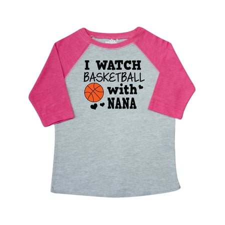 

Inktastic I Watch Basketball with Nana Gift Toddler Boy Girl T-Shirt