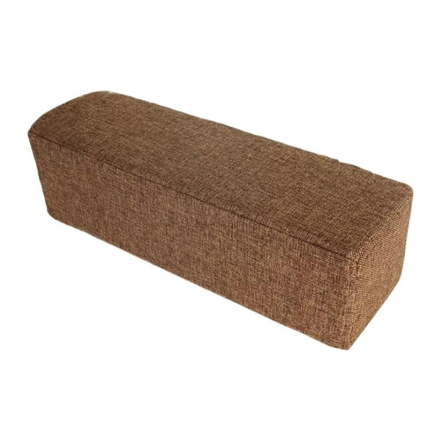 Almohada para reposabrazos de sofá, cojín para reposabrazos, relleno de huecos, soporte para codos para cabecero, sillón reclinable, sofá de lectura Café