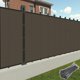 thumbnail image 1 of Pantalla De Privacidad Para Valla De Patio, 5' X 20', Tela De Malla De Grado Comercial Marrón Con Ojales De Latón, Cremalleras Para Parabrisas Al Aire Libre, 1 of 1