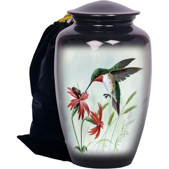 Humming Bird Adult Cremation Urns for Human Ashes - Decorative Urns,Urns for Human Ashes Female & Male,Urns for Ashes Men & Women,Funeral Urn