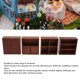 thumbnail image 3 of Gabinete de Madera en Miniatura, Decorativo de Castaño 1:12 Simulaciód de Escala Casa de Muñecas Forshelf Para Mañecas, 3 of 7