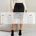 thumbnail image 3 of Gfyviroh Pencil Skirt for Women Comfy Faux Suede Slim Bodycon Skirts High Waist Stretch Office Casual Skirt, 3 of 7