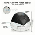 thumbnail image 6 of Humidifier for Bedroom, Large Capacity 1800ML Leaf Humidifier, Ultrasonic Steam Machine, Humidifier Gift for Room,Office,Blue, 6 of 7