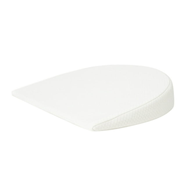 Riforla Oreiller Antireflux Coussin en Mousse pour Landau Lit de Bébé Lit Coussin Plat Taie d'Oreiller Blanc