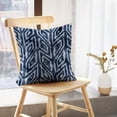 thumbnail image 5 of LALILO Throw Pillow Covers Indigo Ornate Bold Graphic Motif Blue Cushion Cover 18" x 18", 2 Pack, 5 of 6