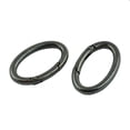 thumbnail image 3 of Mosquetón de Metal en apariencia de óvalo en apariencia de Carabiner Gancho de Paquete de 4 Cobre profundo, 3 of 7