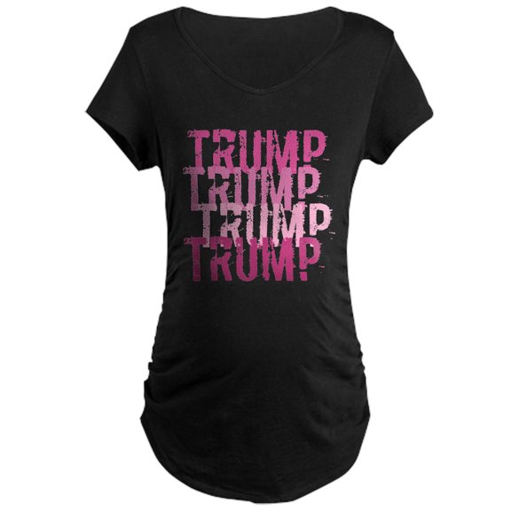 CafePress - Pink Trump Maternity T Shirt - Maternity Dark T-Shirt