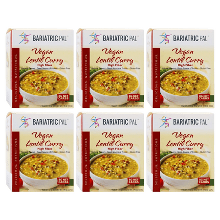 BariatricPal High Protein Light Entree - Vegan Lentil Curry Size: 6-Pack