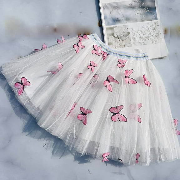 YHAJDS Toddler Girl Skirts with Shorts Puffy Net Tutu Short Skirt Versatile Summer
