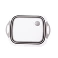 thumbnail image 2 of syligr 3-in-1 Foldable Cutting Board with Colander Kitchen Sink Organizer Plastic Collapsible Chopping Board Dish Drainer Vegetable Washer 14.6 Inch Space Saver, 2 of 6