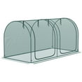 thumbnail image 1 of Outsunny 8 x 3ft Crop Cage with Two Zippered Doors Dark Green, 1 of 9