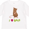 thumbnail image 4 of Inktastic I Love Rats Boys or Girls Long Sleeve Toddler T-Shirt, 4 of 5
