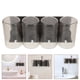 thumbnail image 2 of Soporte para cepillos de dientes sin perforaciones, soporte de pared para cepillos, estante de almacenamiento con tazas, 2 of 7