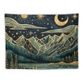 thumbnail image 5 of Shiartex  Mountain Forest Tapestry Boho Landscape Moon Stars Tapestry for Bedroom Aesthetic Nature Tapestry Wall Hanging Trees Wall Tapestry for Bedroom Living Room Classroom Dorm  Painting, 5 of 6