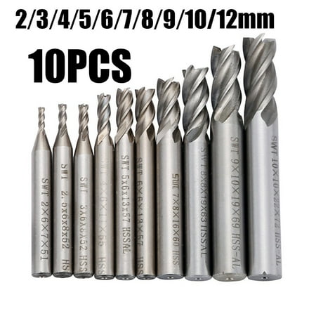 

Milling Cutters Straight Shank 2/3/4/5/6/7/8/9/10/12mm Trimming Durable
