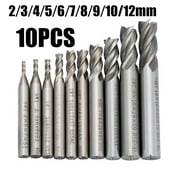 Milling Cutters Straight Shank 2/3/4/5/6/7/8/9/10/12mm Cutting Accessories