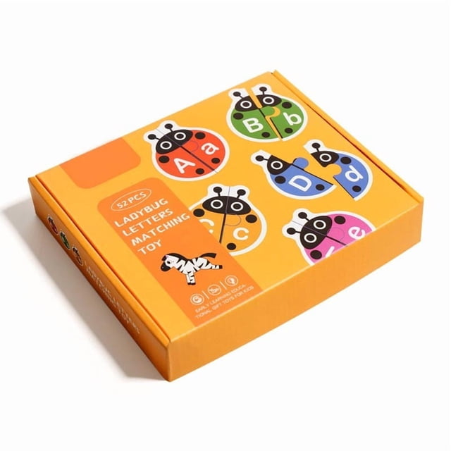 Alphabet Matching Puzzle Set For Early Learning With 26 Letter Cards And Visual Aids