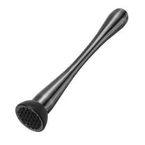 Uxcell 9inch Stainless Steel Cocktail Muddler Drink Muddler Bar Tool Black