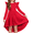 Red, variant on Arshiner Girls Dresses Ruffle Long Sleeve High Low Flowy Swing Casual Party Dresses with Pockets