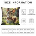 thumbnail image 5 of Orinice Squirrel Trees Grass Graphic Decorative Throw Pillow Cover for Home Couch Living Room Bed Sofa - Spring Pillow Case 1PC 20x20in, 5 of 5