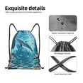 thumbnail image 4 of Lukts Underwater Dolphin Scene Pattern Drawstring Backpack Bag Sport Gym Sackpack,String Backpack Sport Bag Sack,Cinch Tote Gym Backpack-Small, 4 of 6