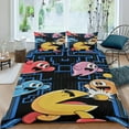 thumbnail image 2 of Pacman Themed Bed Sheet Set Three Piece Set 36x75 In ches Comfortable And Skin Friendly Unique Design Creating A Star Studded Night Home Decor Gifts For Family Friends fans, 2 of 5