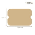 thumbnail image 2 of 100pcs Air Fryer Parchment Paper Liners, Rectangular Perforated Parchment Paper, Steamer Liner Oven Brown, 2 of 4