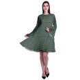 thumbnail image 2 of Moomaya Womens Long Sleeve Printed Knee Length Dress Flared Flowy Summer Dress, 2 of 6