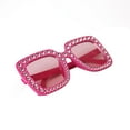 thumbnail image 2 of Way to Celebrate Square Rhinestone Party Glasses, Novelty Party Accessories, Female, Adult, 2 of 5