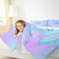 thumbnail image 4 of Homewish Marine Mermaid 2pcs Bedding Comforter Set for Kids Teens Girls,Ocean Sea Princess Twin Comforter Sets,Blue Purple Gradient Breathable Bedding Set,Ultra Soft Home Decor,Reversible, 4 of 8