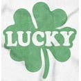 thumbnail image 2 of Lucky 4 Leaf Clover St Patrick's Day Tank Top T Shirts Men Women Brisco Brands X, 2 of 5